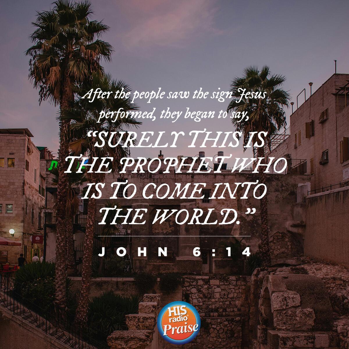 John 6:14 - Verse of the Day