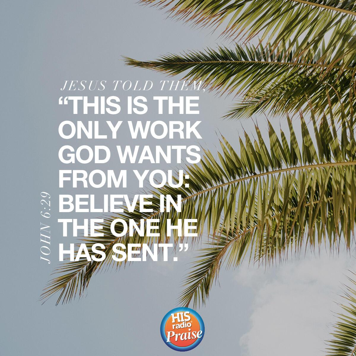 John 6:29 - Verse of the Day