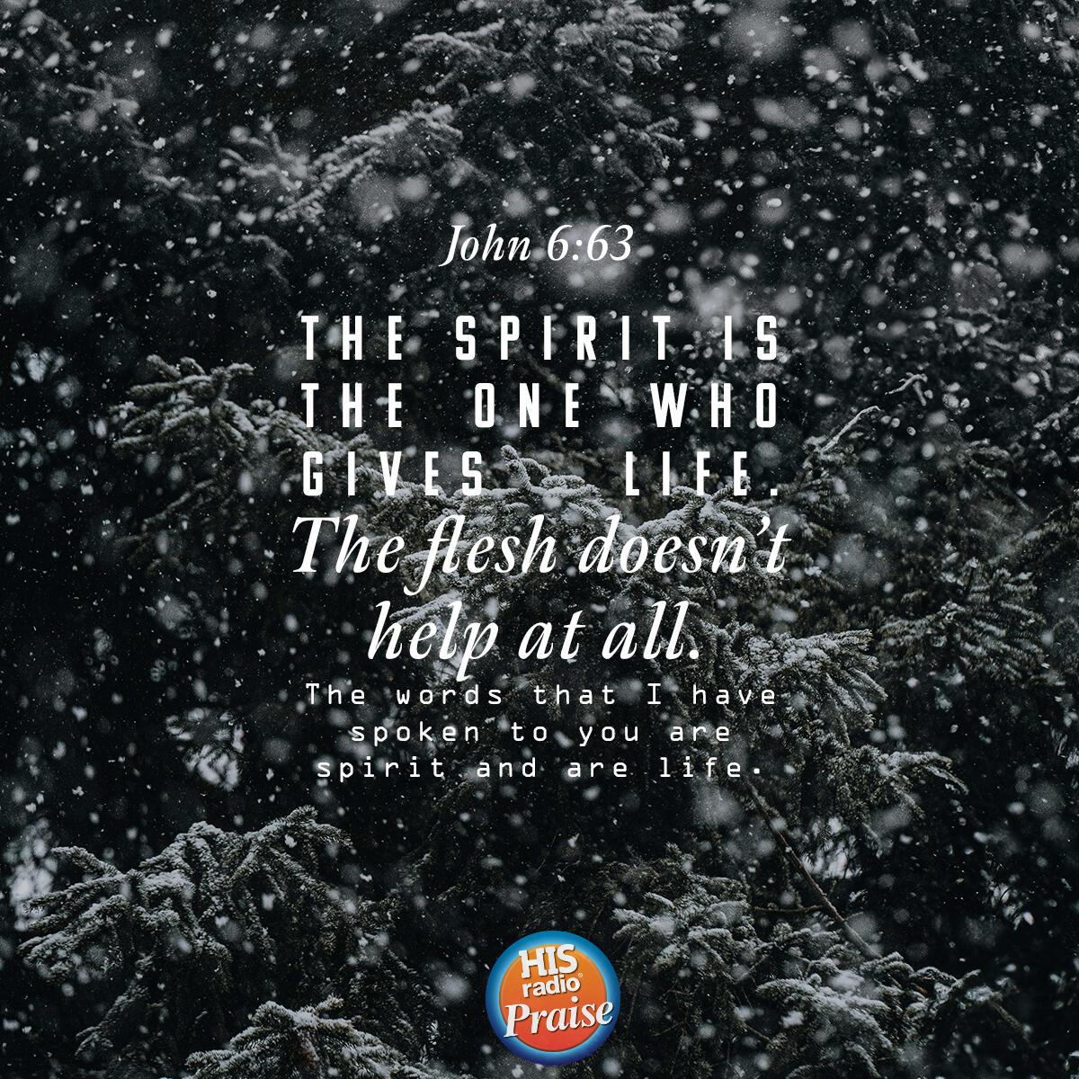 John 6:63 - Verse of the Day
