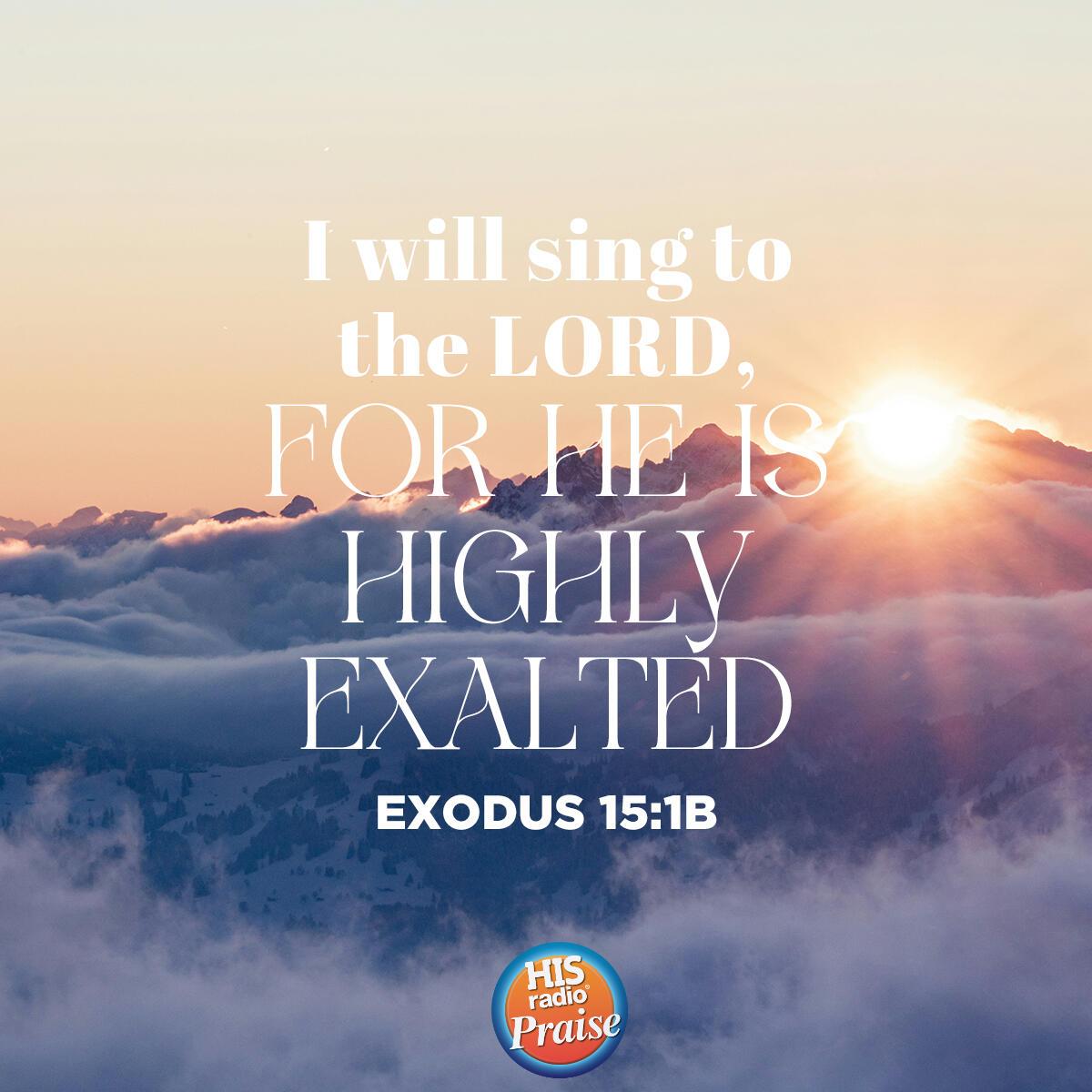 Exodus 15:1b - Verse of the Day