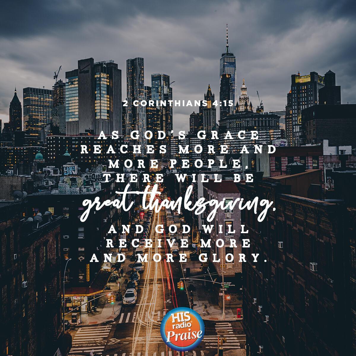 2 Corinthians 4:15 - Verse of the Day