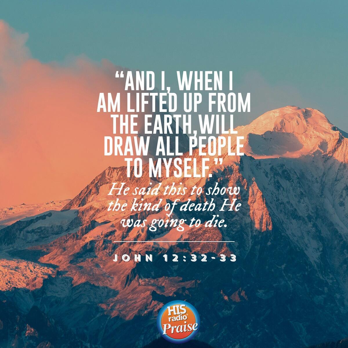 John 12:32-33 - Verse of the Day
